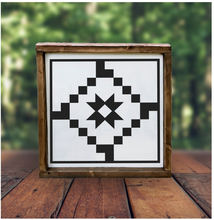 Barn Quilt 12"x12" Framed Sign (RML Private Party)