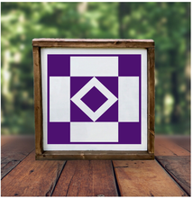 Barn Quilt 12"x12" Framed Sign (RML Private Party)