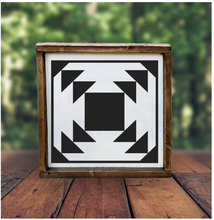 Barn Quilt 12"x12" Framed Sign (RML Private Party)