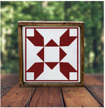 Barn Quilt 12"x12" Framed Sign (RML Private Party)