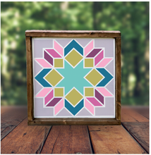 Barn Quilt 12"x12" Framed Sign (RML Private Party)