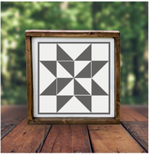 Barn Quilt 12"x12" Framed Sign (RML Private Party)