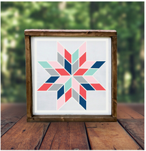Barn Quilt 12"x12" Framed Sign (RML Private Party)