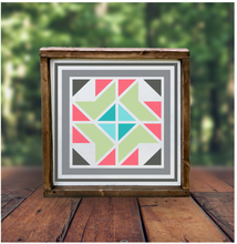 Barn Quilt 12"x12" Framed Sign (RML Private Party)