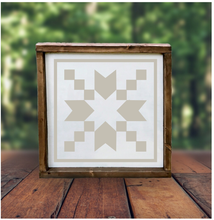 Barn Quilt 12"x12" Framed Sign (RML Private Party)