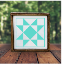 Barn Quilt 12"x12" Framed Sign (RML Private Party)