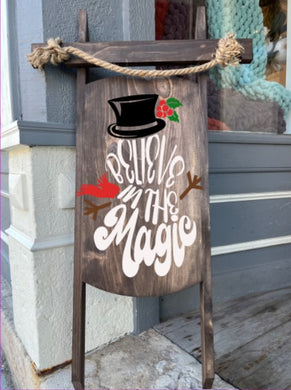 12/08/23 (6:00pm) Minwax Decorative Wooden Sleds and Trees