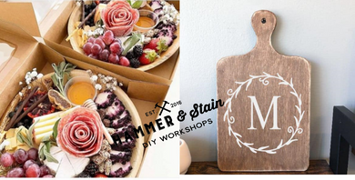 10/08/23 (5:30pm) Decorative Cutting Board Workshop + Charcuterie Box
