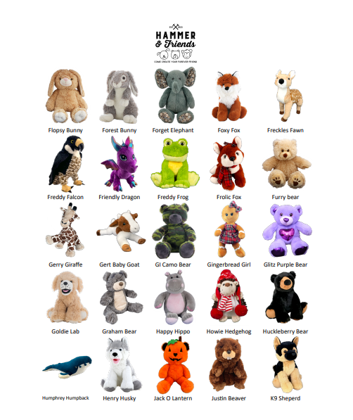 Plushie Special Order Catalog – Hammer & Stain Laramie