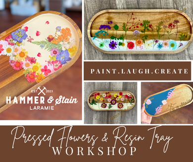 Pressed Flowers & Resin Tray Workshop